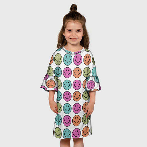 Детское платье Smiley face / 3D-принт – фото 3