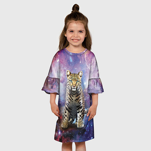 Детское платье Space leopard / 3D-принт – фото 3