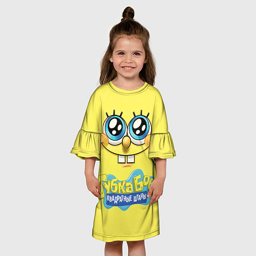Детское платье Губка Боб квадратные штаны / 3D-принт – фото 3