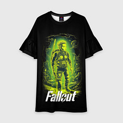 Платье клеш для девочки Fallout game poster style, цвет: 3D-принт