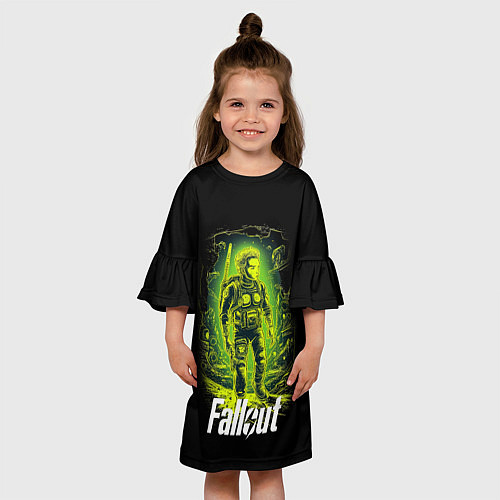 Детское платье Fallout game poster style / 3D-принт – фото 3