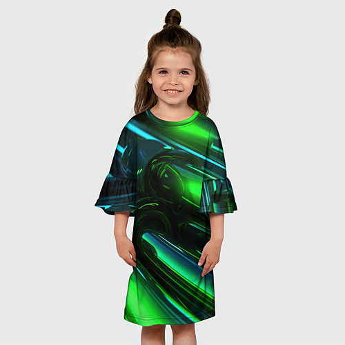 Детское платье Green elemetns / 3D-принт – фото 3
