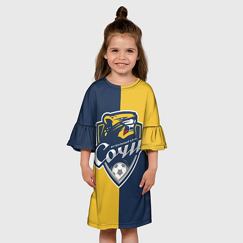 Детское платье Футбольный клуб Сочи / 3D-принт – фото 3
