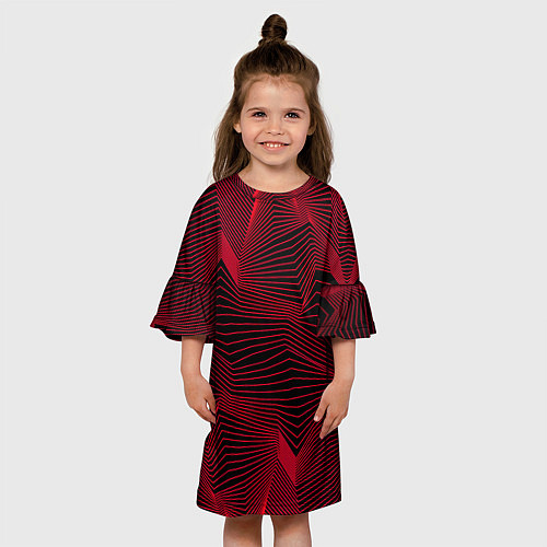 Детское платье Геометрическая волны / 3D-принт – фото 3