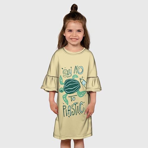 Детское платье Say no to plastic / 3D-принт – фото 3