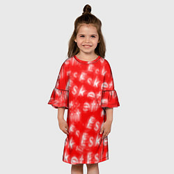 Платье клеш для девочки Esskeetit Lil Pump, цвет: 3D-принт — фото 2