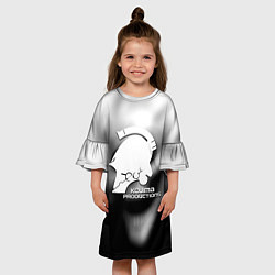 Платье клеш для девочки Кодзима студия хоррор, цвет: 3D-принт — фото 2
