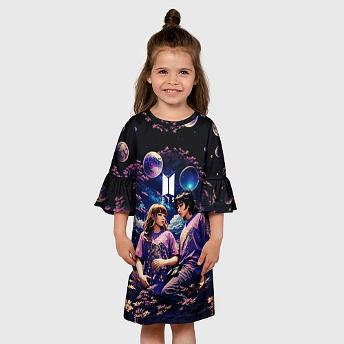 Детское платье BTS на фоне космоса / 3D-принт – фото 3