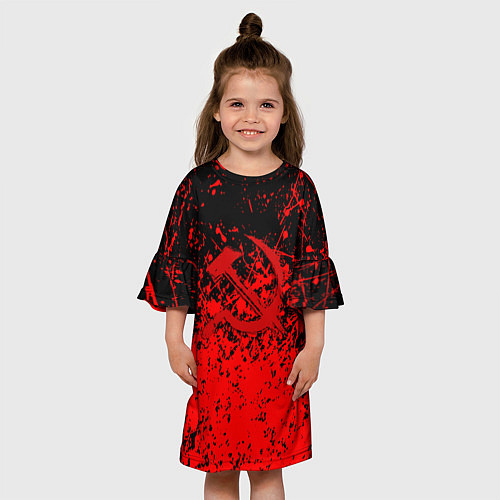 Детское платье Ссср в красках серп и молот / 3D-принт – фото 3