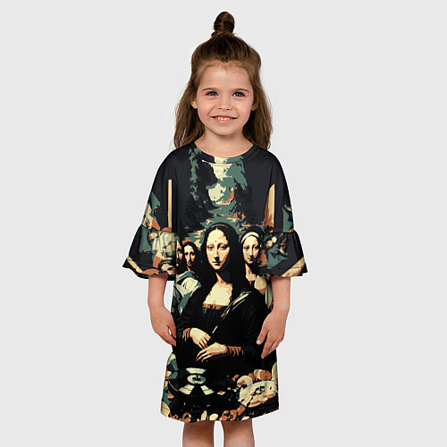 Детское платье Мона Лиза party / 3D-принт – фото 3