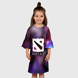 Платье клеш для девочки Dota 2 valve, цвет: 3D-принт — фото 2
