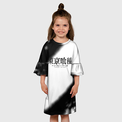 Детское платье Tokyo Ghoul аниме логотипы / 3D-принт – фото 3