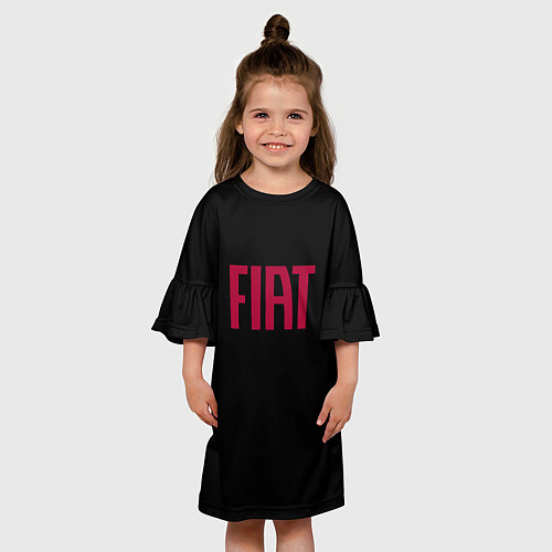 Детское платье Fiat sport auto brend / 3D-принт – фото 3