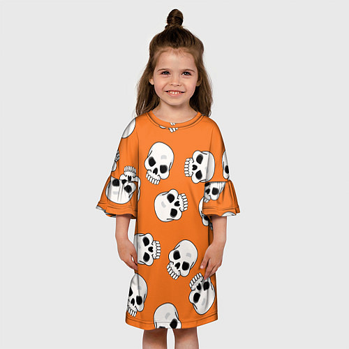 Детское платье Черепки для хэллоуина / 3D-принт – фото 3