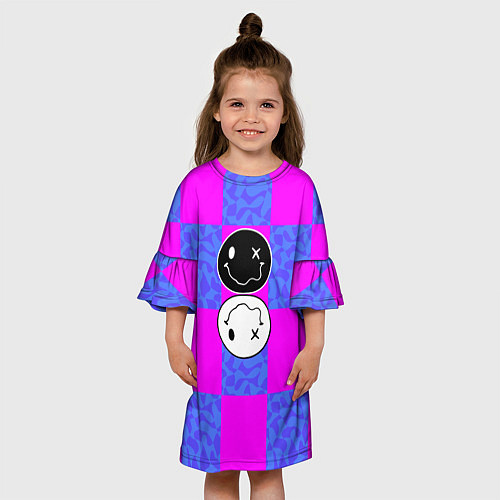 Детское платье Smile chaos / 3D-принт – фото 3