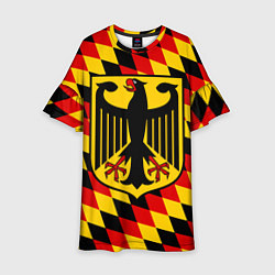 Платье клеш для девочки Germany, цвет: 3D-принт
