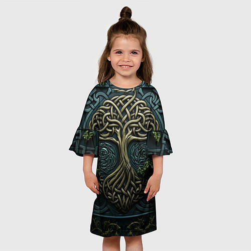 Детское платье Дерево друидов / 3D-принт – фото 3