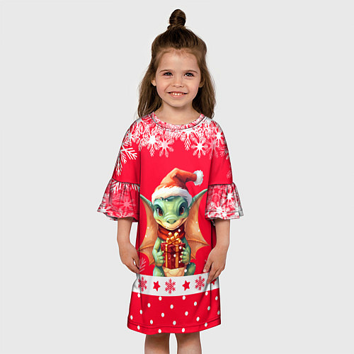 Детское платье Дракон с подарком - 2024 / 3D-принт – фото 3