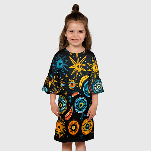 Детское платье Африканский узор - нейросеть / 3D-принт – фото 3