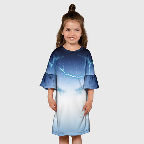 Детское платье Молниеносный разряд / 3D-принт – фото 3