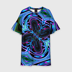 Детское платье Абстракция neon