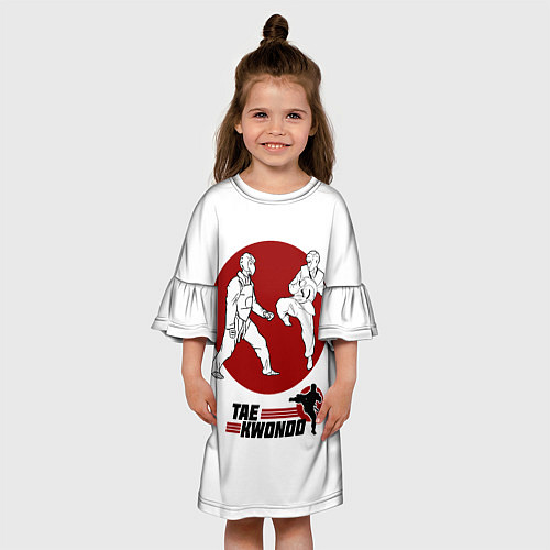 Детское платье Бойцы тхэквондо / 3D-принт – фото 3