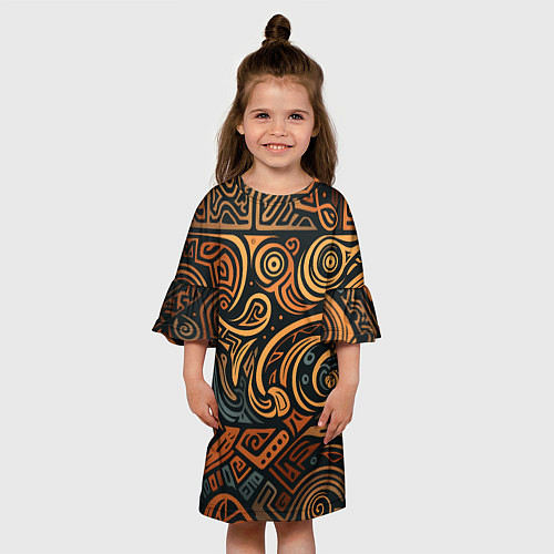 Детское платье Узор в викингском стиле / 3D-принт – фото 3