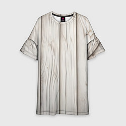 Платье клеш для девочки Паттерн светлое дерево - нейросеть, цвет: 3D-принт