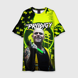 Платье клеш для девочки The Prodigy Keith Flint, цвет: 3D-принт