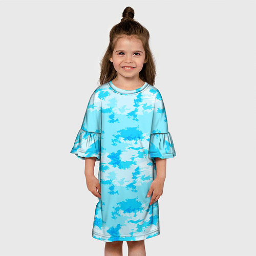 Детское платье Абстракция стилизованное небо / 3D-принт – фото 3