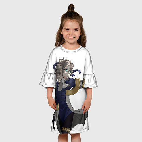 Детское платье Альбедо Гео персонаж / 3D-принт – фото 3