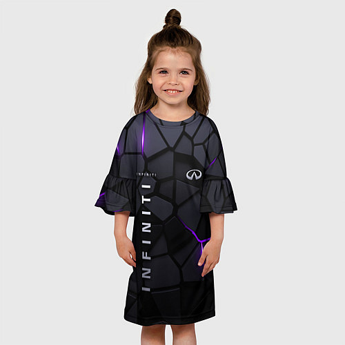Детское платье Infiniti - плиты с эффектом свечения / 3D-принт – фото 3