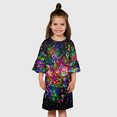 Детское платье Мыльные пузырики / 3D-принт – фото 3