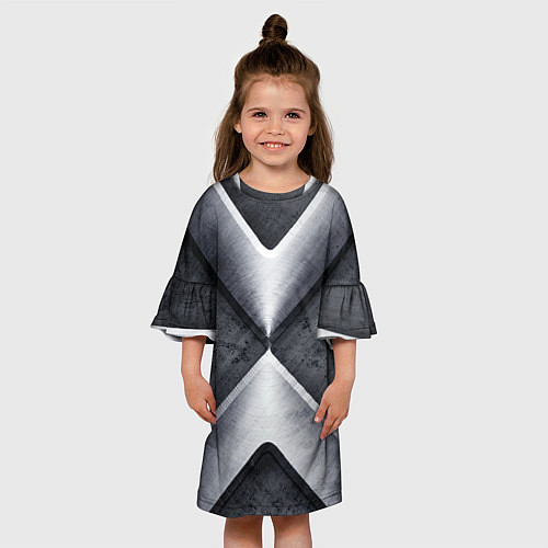 Детское платье Стальные блоки / 3D-принт – фото 3