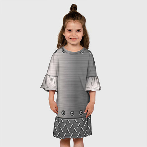 Детское платье Стальные листы / 3D-принт – фото 3