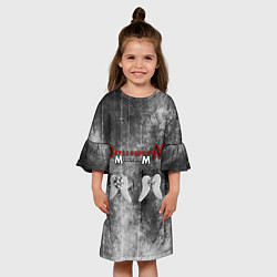 Платье клеш для девочки Depeche Mode - Memento Mori gothic, цвет: 3D-принт — фото 2