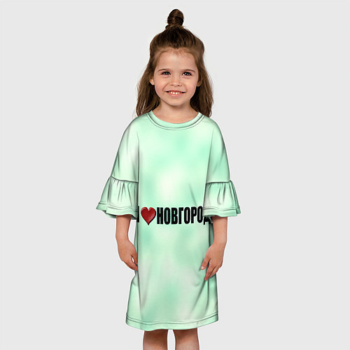 Детское платье Новгород города России / 3D-принт – фото 3