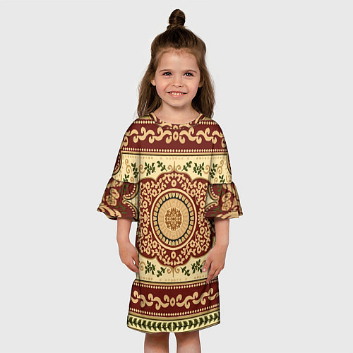 Детское платье Барокко роскошные узоры / 3D-принт – фото 3