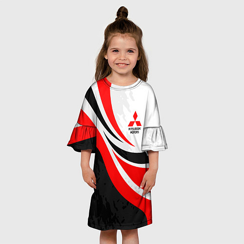 Детское платье Evo racer mitsubishi - uniform / 3D-принт – фото 3