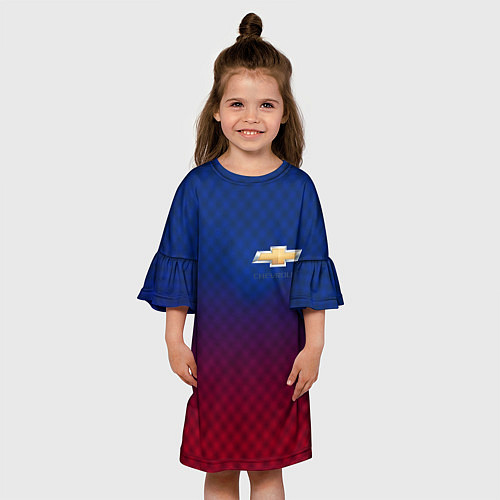 Детское платье Chevrolet carbon gradient / 3D-принт – фото 3