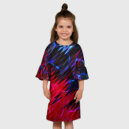 Детское платье Вибро волны / 3D-принт – фото 3