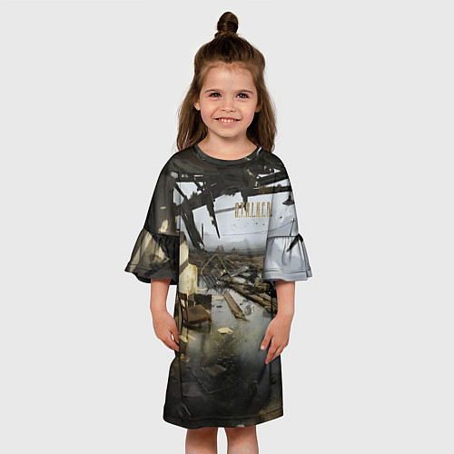 Детское платье STALKER 2 дом на болотах / 3D-принт – фото 3