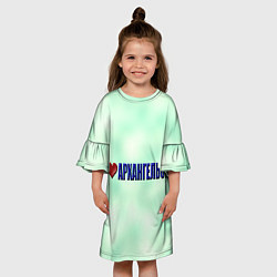 Платье клеш для девочки Архангельск, цвет: 3D-принт — фото 2