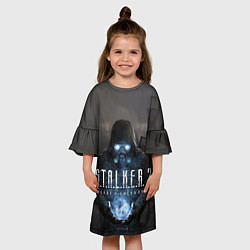 Платье клеш для девочки STALKER 2 одиночка с артефактом, цвет: 3D-принт — фото 2