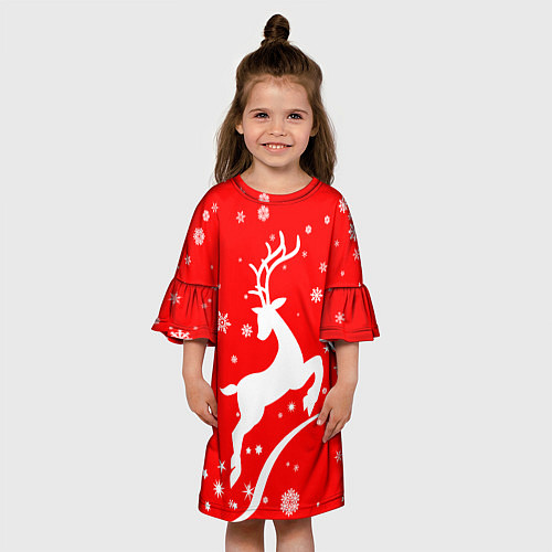 Детское платье Christmas deer / 3D-принт – фото 3