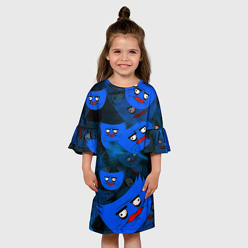 Детское платье Huggy Wuggy topgames / 3D-принт – фото 3