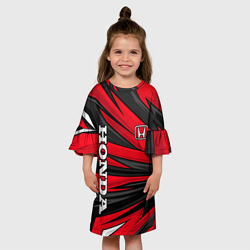 Детское платье Red sport - honda / 3D-принт – фото 3