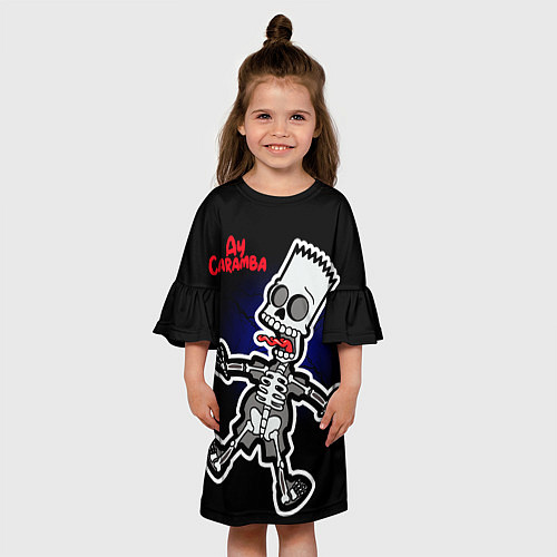 Детское платье Барт Симпсон под электричеством / 3D-принт – фото 3