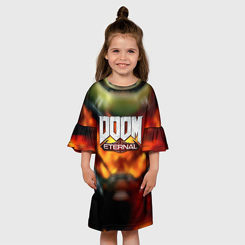 Детское платье Doom eternal games / 3D-принт – фото 3