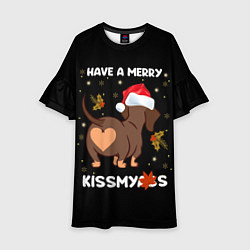 Платье клеш для девочки Have a merry kissmyass, цвет: 3D-принт